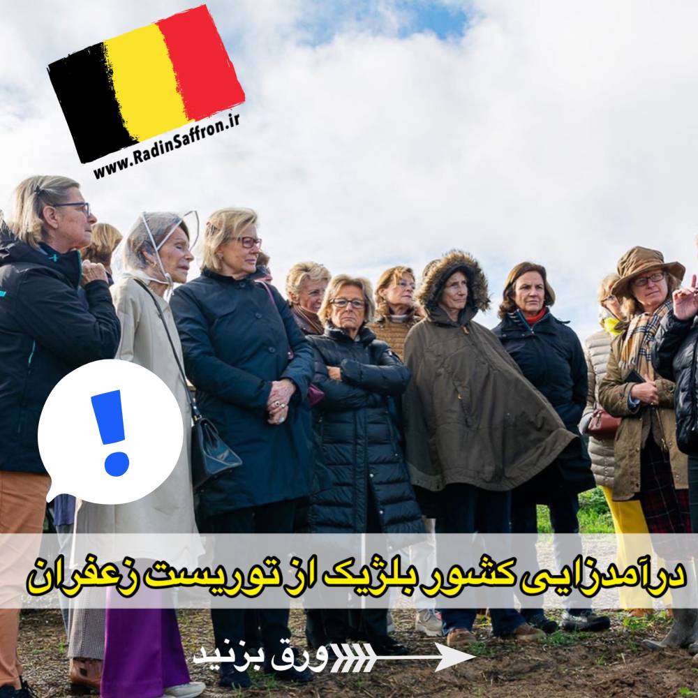 درآمدزایی کشور بلژیک از توریست زعفران ! | گزارش تصویری