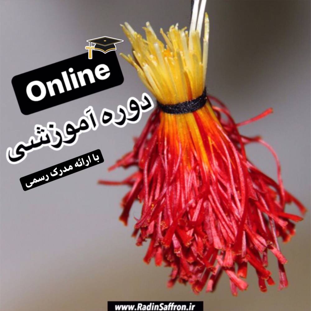 برگزاری دوره آموزشی آنلاین صنعت زعفران (با اعطای مدرک رسمی از جهاد کشاورزی)